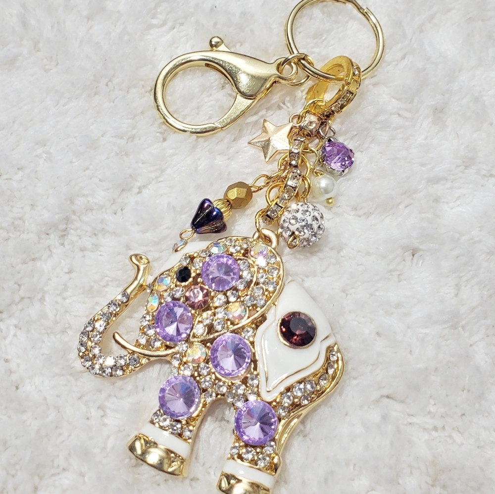 Betsey Johnson One-of-a-kind Gem Keychain